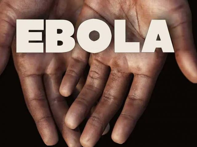 Ebola Illustration Caring Hands for Death