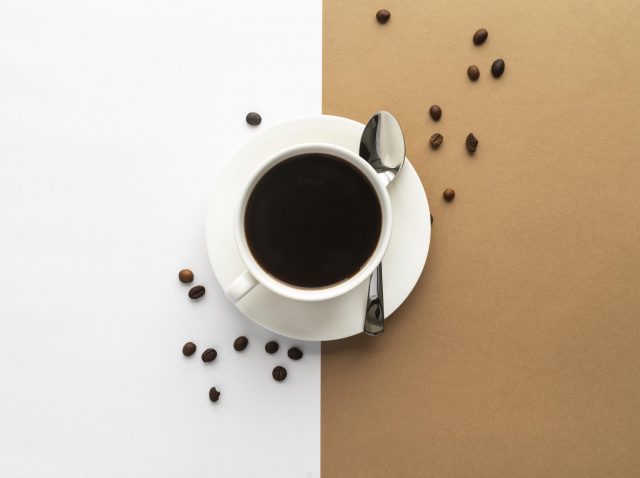 top-view-cup-coffee
