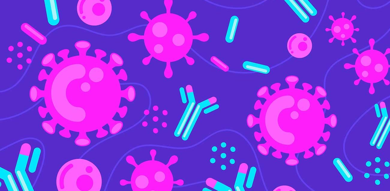 Antibodies Fghting Molecules Cancer Illustration