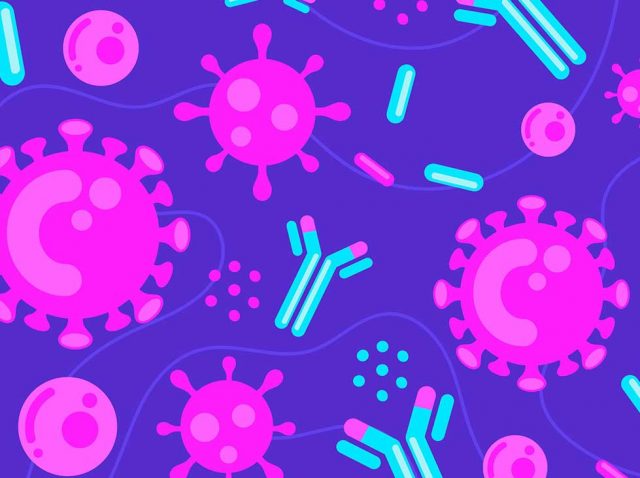 Antibodies Fghting Molecules Cancer Illustration