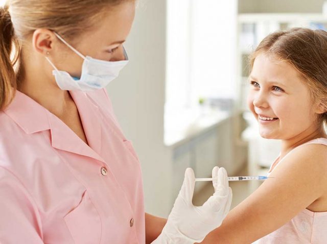 Vaccine Injections Safeguarding | Photo of Young Girl Getting Shot