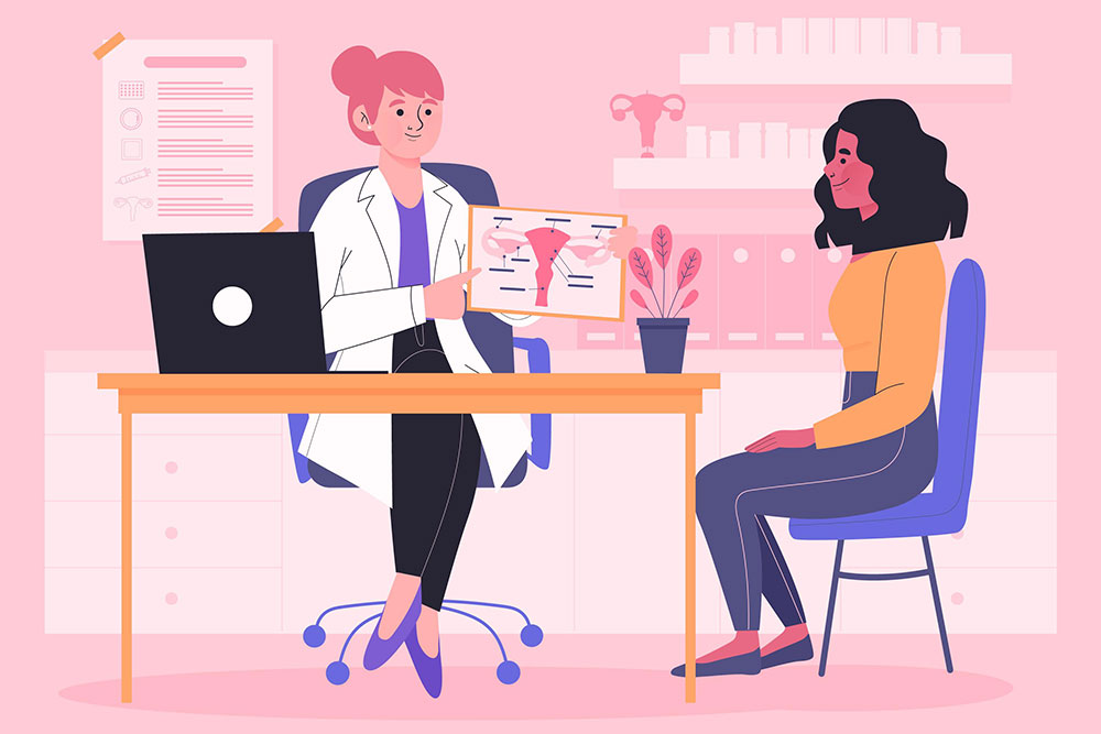 Endometriosis Awareness Month Medical Illustration Endometriosis Awareness Month Medical Illustration