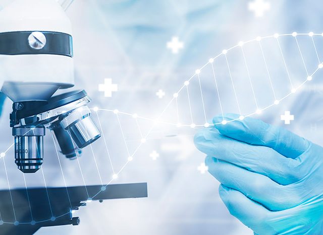 Clinical Trials Research Biochemist Works in Lab