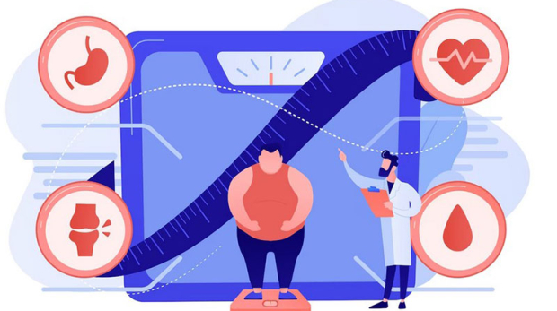 Obesity Illustration Icons and Symbols