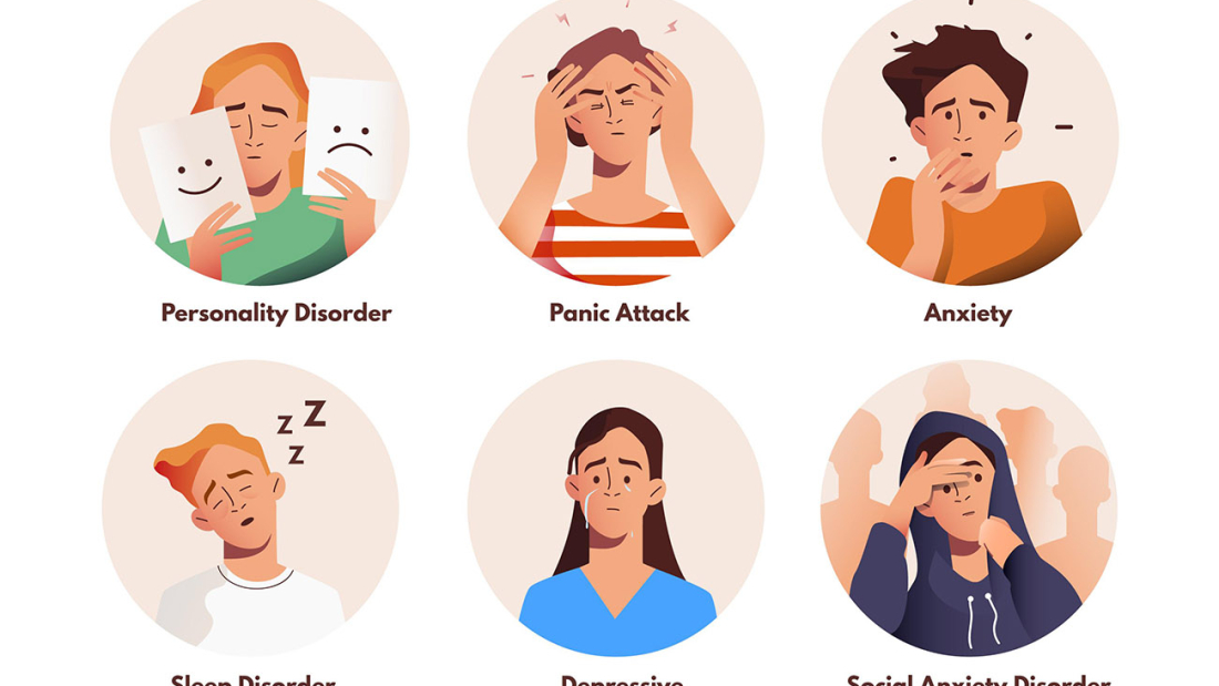 Ilustración de los síntomas y causas de la ansiedad