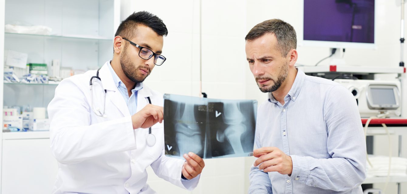 Explaining x-ray results to patient Explaining x-ray results to patient